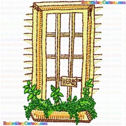 Windows 4 Embroidery Design