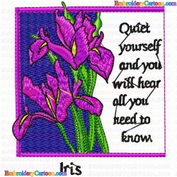 Words 12 Embroidery Design