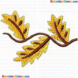 leaves 111 Embroidery Design