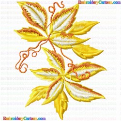 leaves 160 Embroidery Design