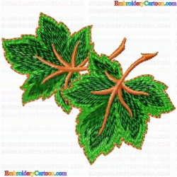 leaves 18 Embroidery Design