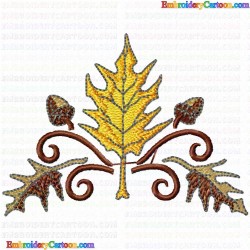 leaves 202 Embroidery Design