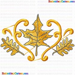 leaves 206 Embroidery Design