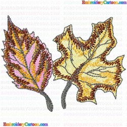 leaves 208 Embroidery Design