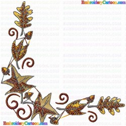 leaves 211 Embroidery Design