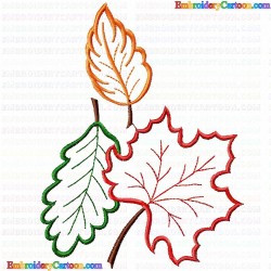 leaves 22 Embroidery Design