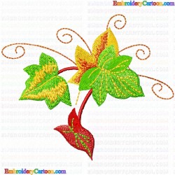 leaves 259 Embroidery Design