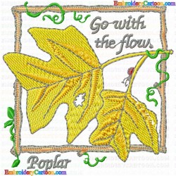 leaves 25 Embroidery Design