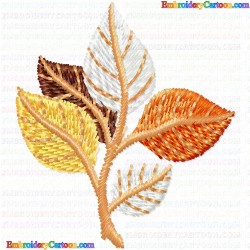 leaves 2 Embroidery Design