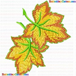 leaves 49 Embroidery Design