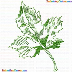 leaves 81 Embroidery Design