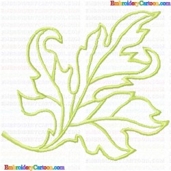 leaves 96 Embroidery Design